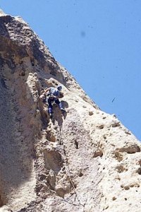 First ascent of Principiantes, photo Pisco